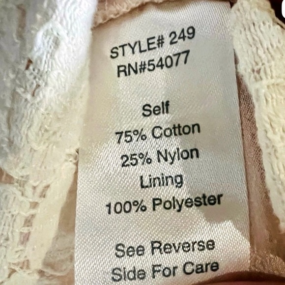 Cabi  Lace Women's Jacket in Ivory Cottagecore,‎ Vintage, Lined - Picture 5 of 8